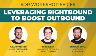 Three RightBounders in a Workshop About Outbound Sales