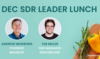 A conversation about social selling for SDR Leaders, led by Andrew Mewborn & Tim Miller